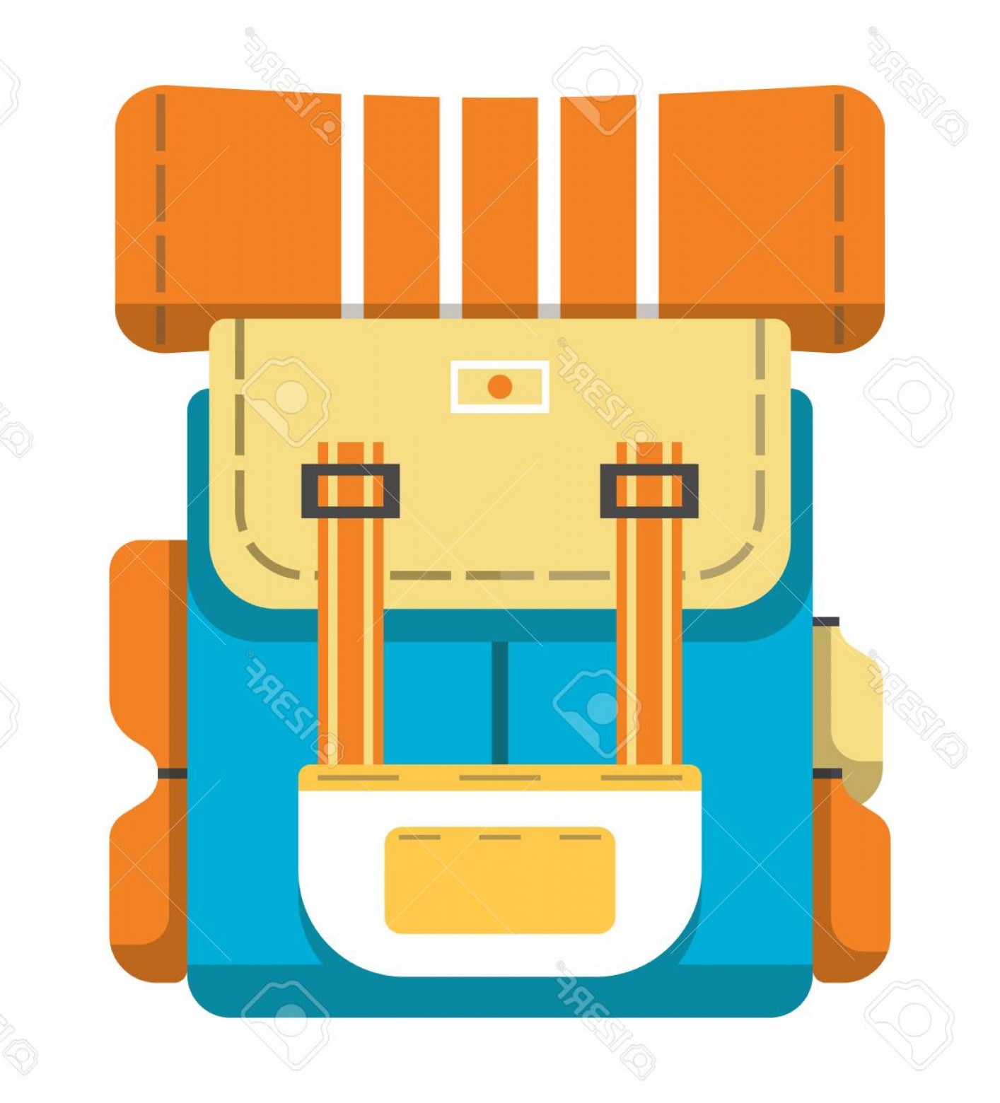 1414x1560 Photostock Vector Hiking Travel Backpack Icon Vector Illustration