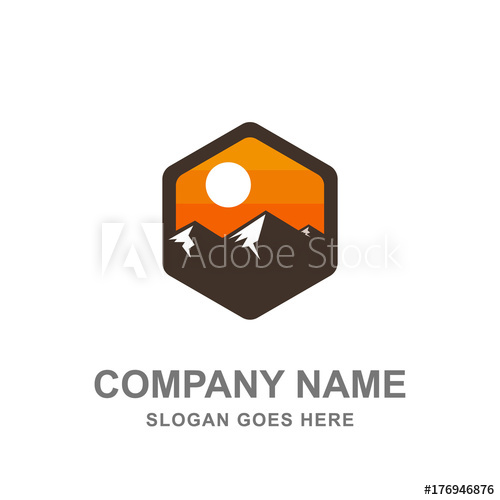 Hiking Logo Vector