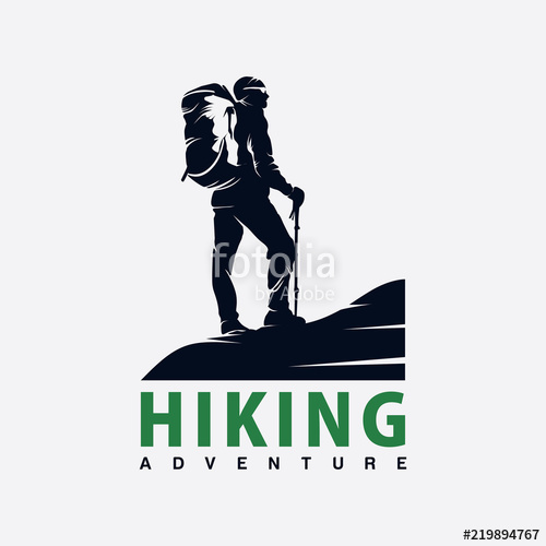 500x500 Hiking Logo Design Stock Image And Royalty Free Vector