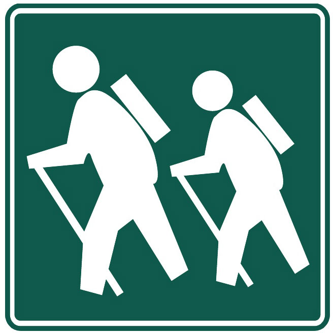 Hiking Trail Vector Sign 660x660 Hiking Trail Vector Sign