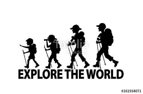 Huge Collection Of 'hiking Silhouette Vector' Download More Than 500x330 Huge Collection Of 'hiking Silhouette Vector' Download More Than