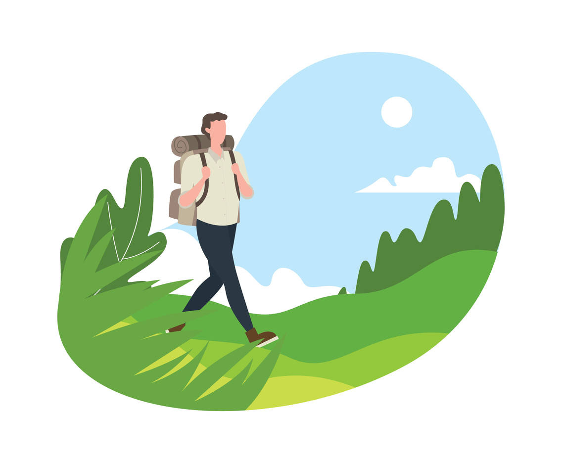 Summer Hiking Vector Art Graphics 1136x936 Summer Hiking Vector Art Graphics