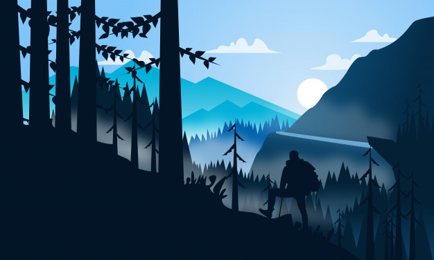 Vector Illustration Flat Landscape Mountain Hiking Background 626x375 Vector Illustration Flat Landscape Mountain Hiking Background