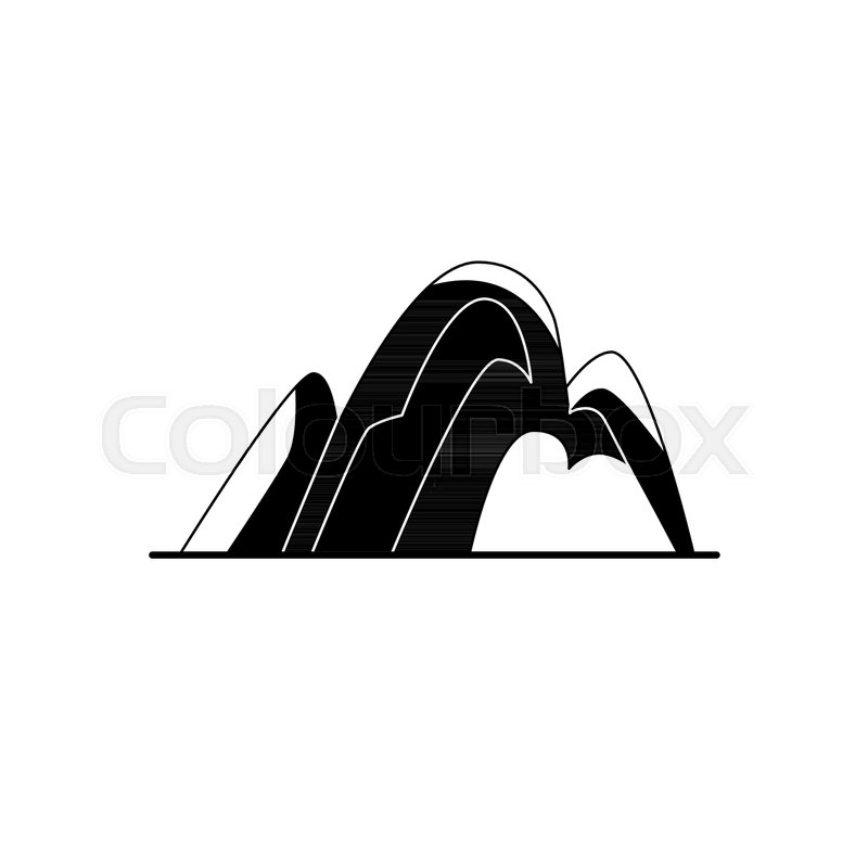 Hill Silhouette Icon In Flat Style Stock Vector Colourbox 800x800 Hill Silhouette Icon In Flat Style Stock Vector Colourbox