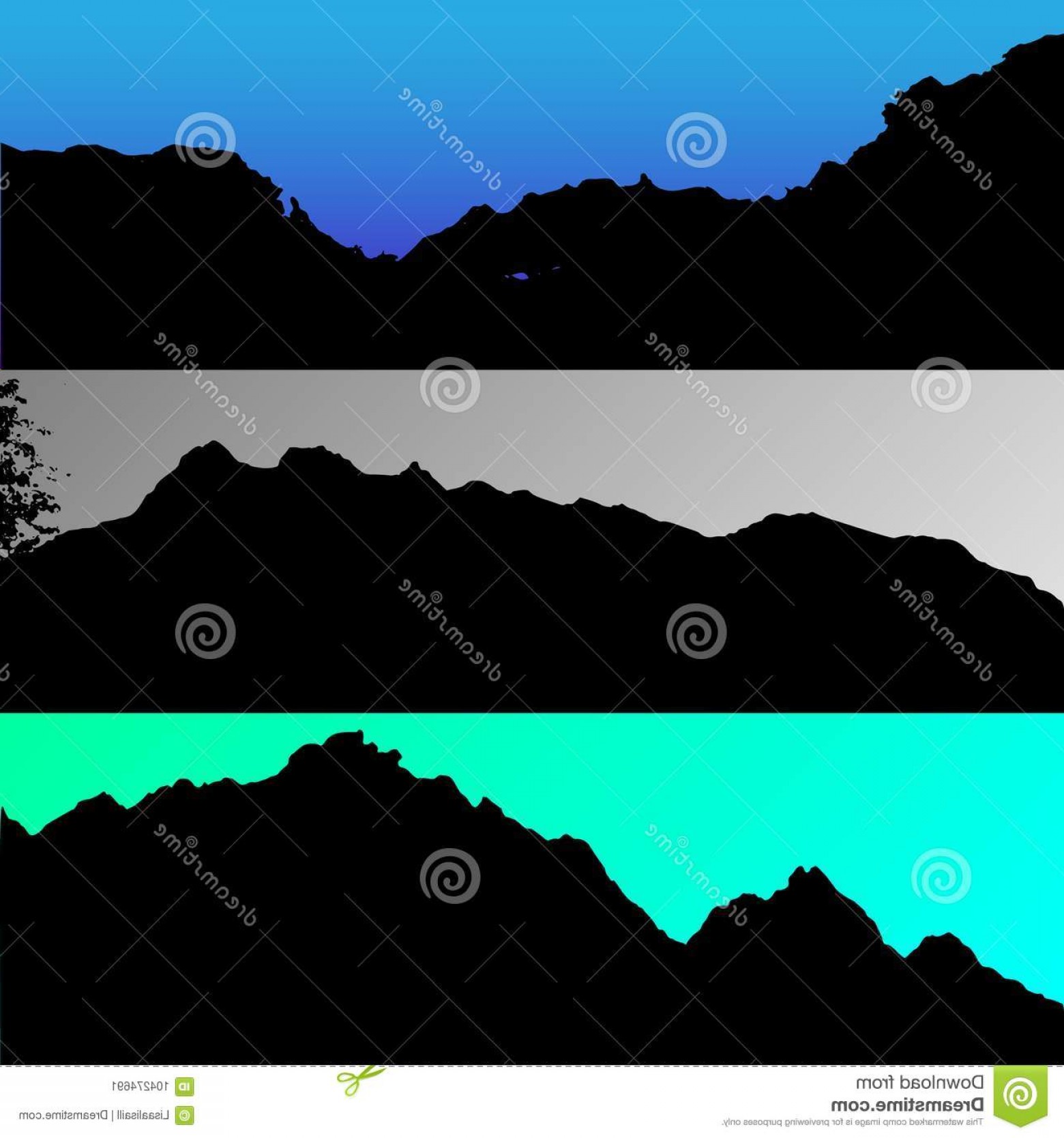 Set Vector Hills Mountain Landscape Silhouette Realistic Trees 1560x1668 Set Vector Hills Mountain Landscape Silhouette Realistic Trees