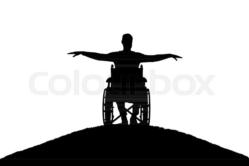 Silhouette Vector Of Happy Disabled Stock Vector Colourbox 800x533 Silhouette Vector Of Happy Disabled Stock Vector Colourbox