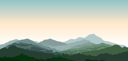 450x214 Landscape With Mountains Nature Background Hills Of Coniferous