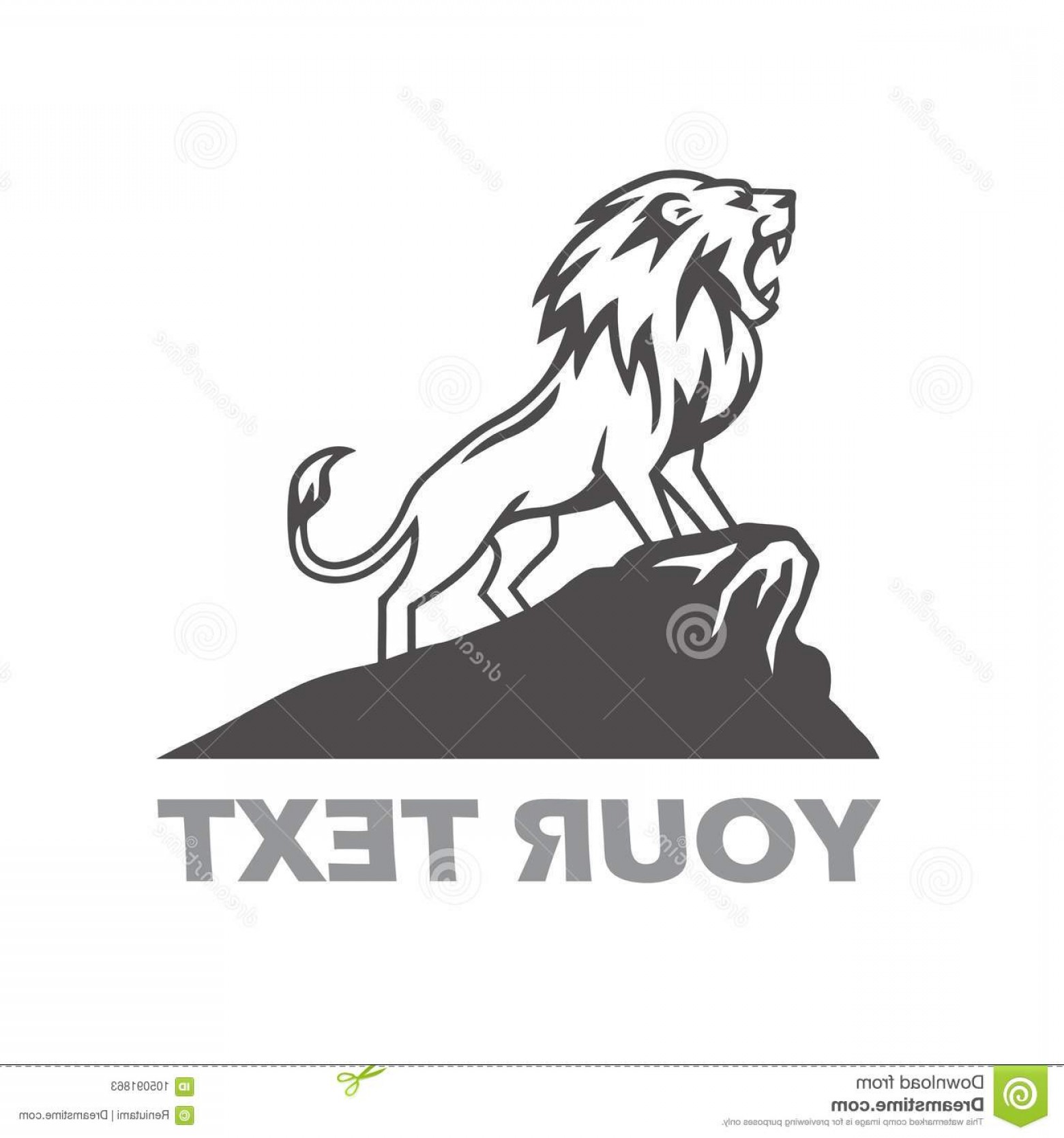 1560x1668 Lion Logo Roaring Mountain Hill Vector Design Illustration Image