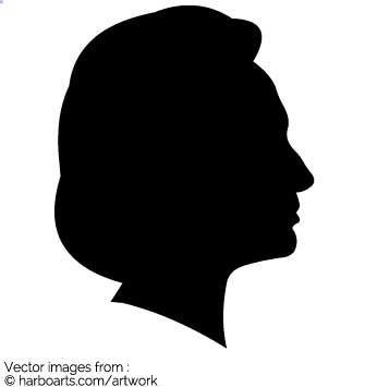 Download Hillary Clinton Profile Silhouette Vector Graphic 335x355 Download Hillary Clinton Profile Silhouette Vector Graphic