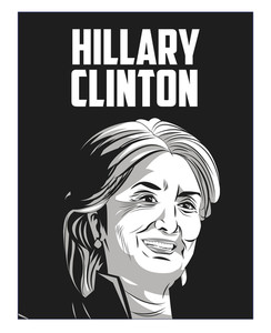 244x300 Hillary Clinton Royalty Free Illustrations
