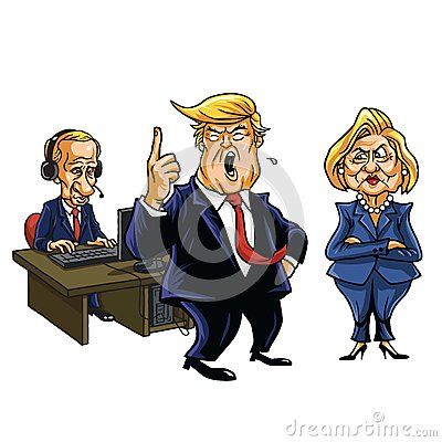 Vector Illustration About Donald Trump, Vladimir Putin 400x400 Vector Illustration About Donald Trump, Vladimir Putin