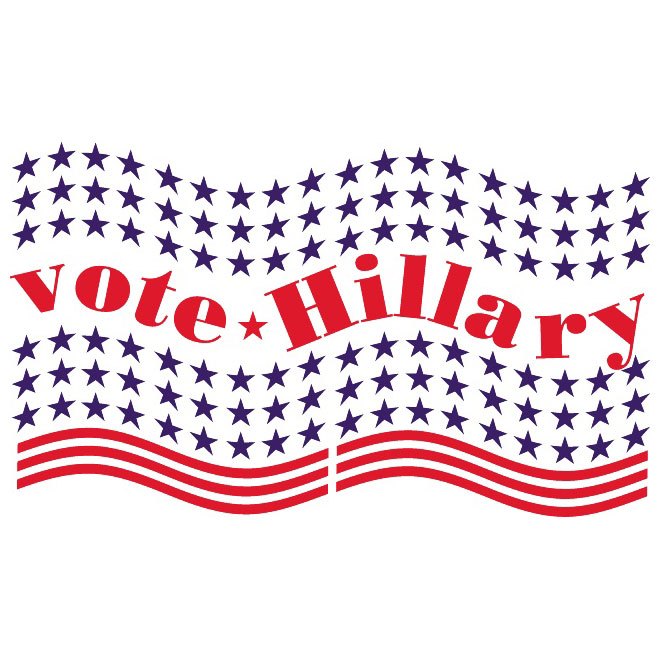 Vote Hillary Clinton Banner Free Vector 660x660 Vote Hillary Clinton Banner Free Vector