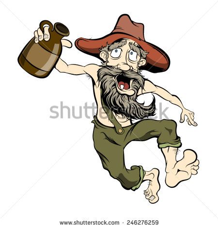 450x470 Kentucky Bourbon Clip Art Dancing Hillbilly With Jug
