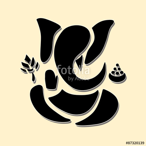 500x500 Ganesha Hindu God Symbol Vector Stock Image And Royalty Free