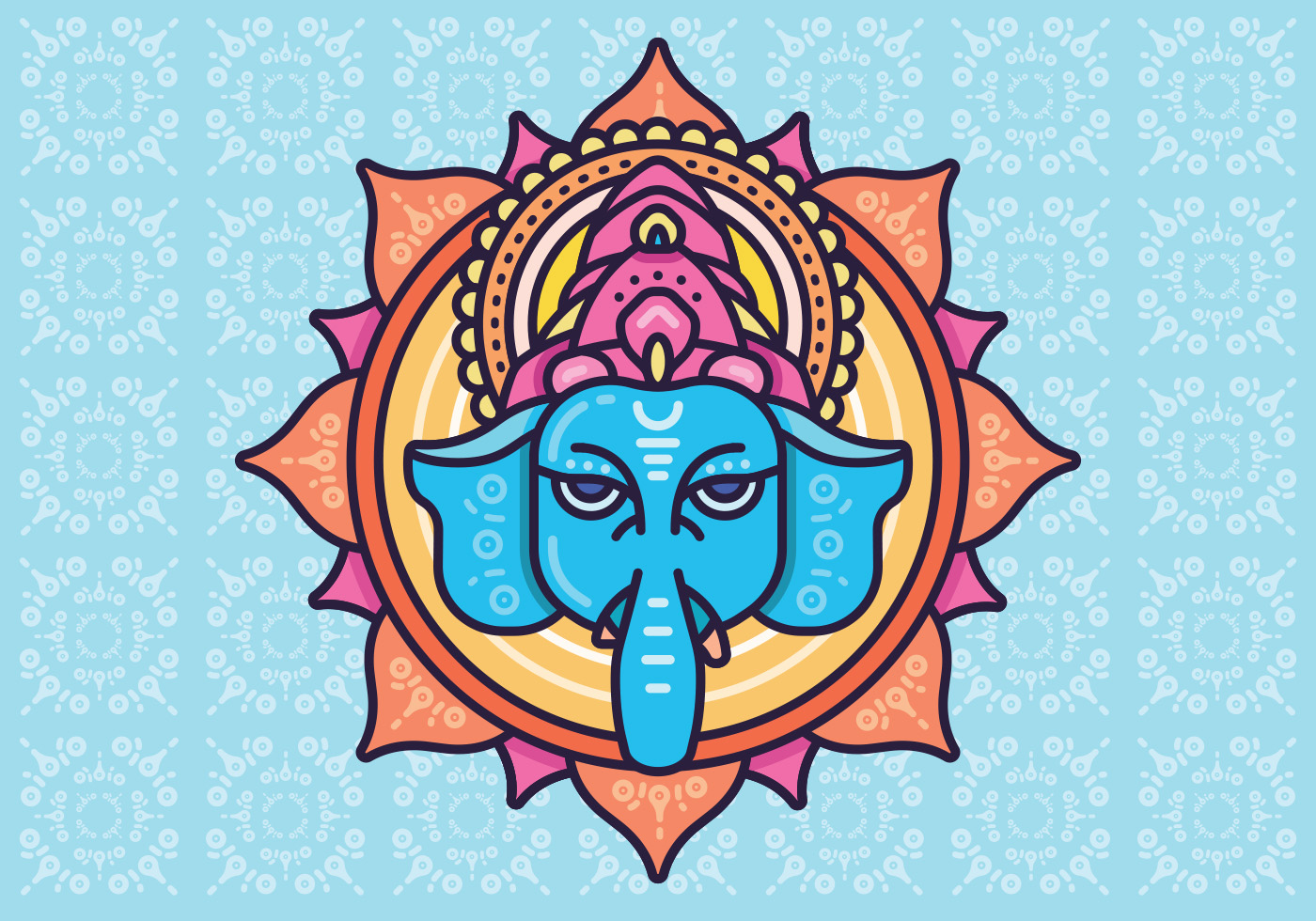 1400x980 Hindu Free Vector Art
