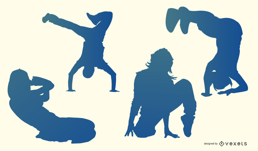 900x529 Hip Hop Boys Cool Dancer Pack Silhouette