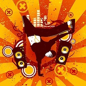 300x300 Hip Hop Dance Silhouette Free Vector Download