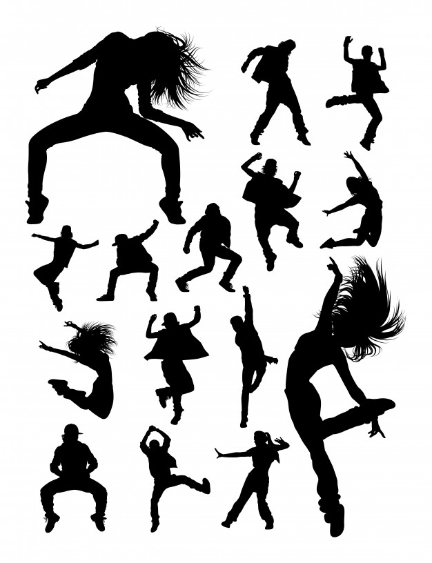 Hip Hop Silhouette Vector at Vectorified.com | Collection of Hip Hop ...