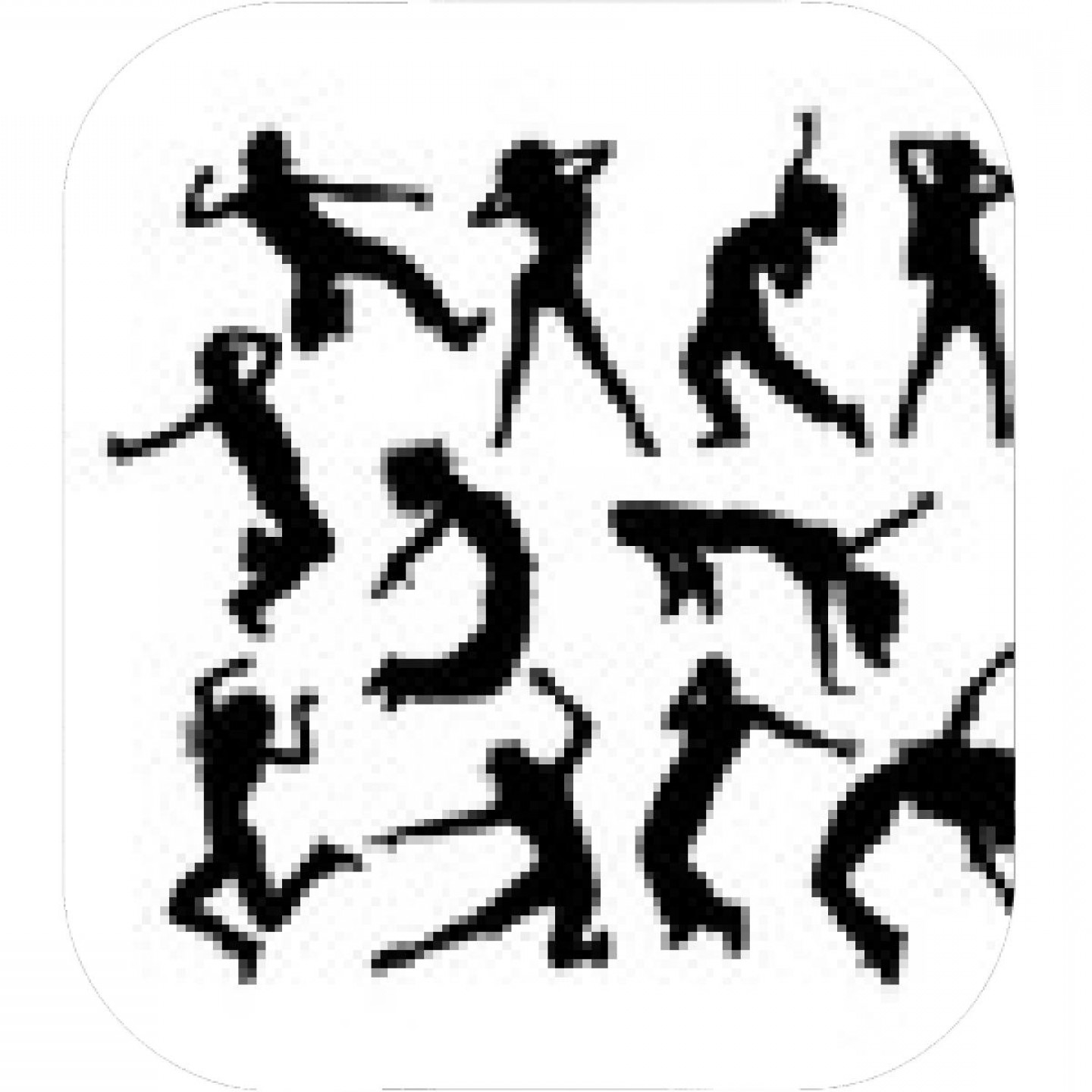 1440x1440 Fun And Cool Hip Hop Dancer Art Vector Silhouettes Design