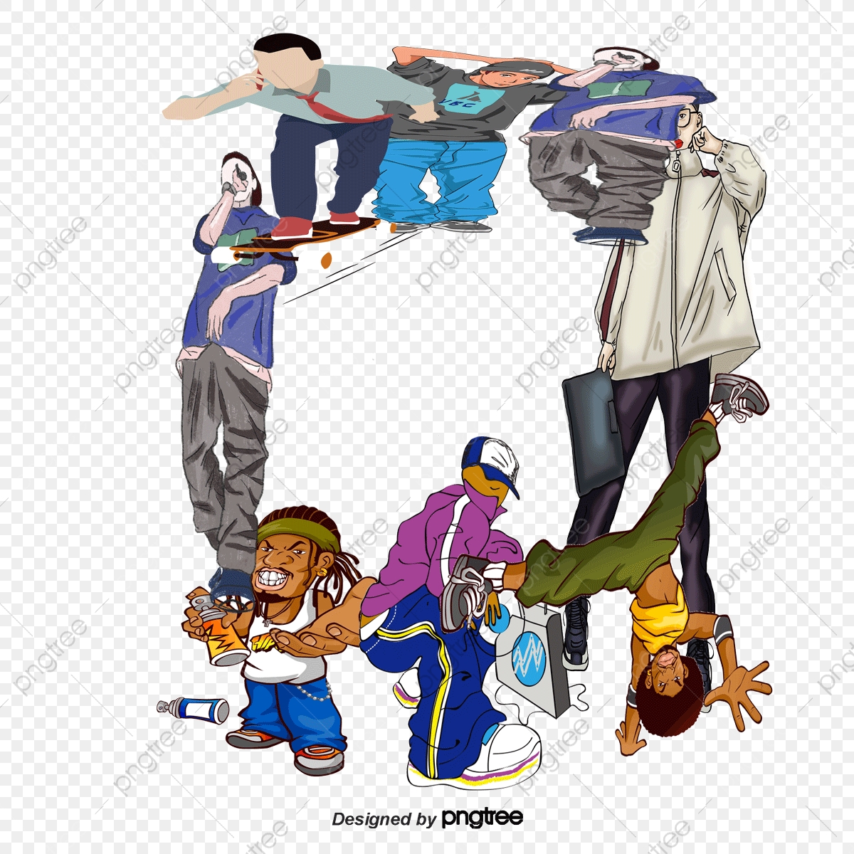 1200x1200 Hip Hop Graffiti Style Vector Material, Hip Hop, Graffiti, Vector