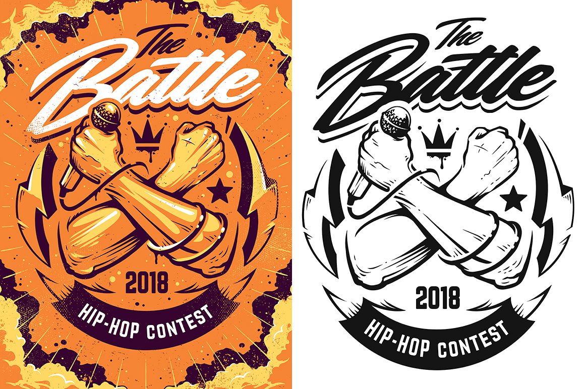 1158x772 Hip Hop Print Design Vector Art