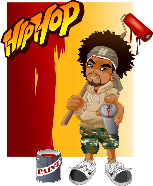 489x595 Hip Hop Vectors
