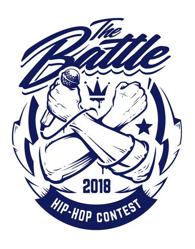 385x490 Hip Hop Vector Emblem