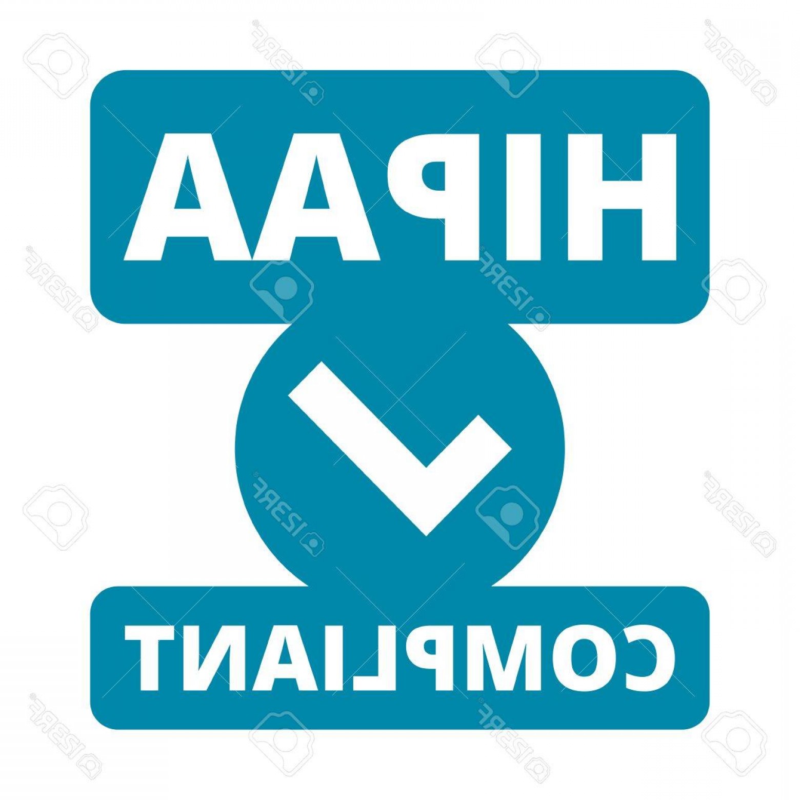 1560x1560 Photostock Vector Hipaa Badge Health Insurance Portability
