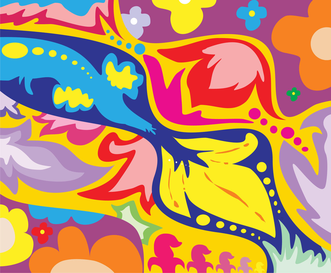 1136x936 Vibrant Colors Hippie Background Vector Vector Art Graphics