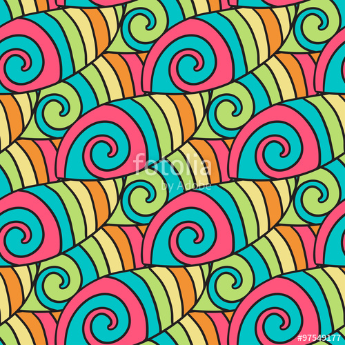 500x500 Colorful Waves Pattern Spiral Background Vector Hippie