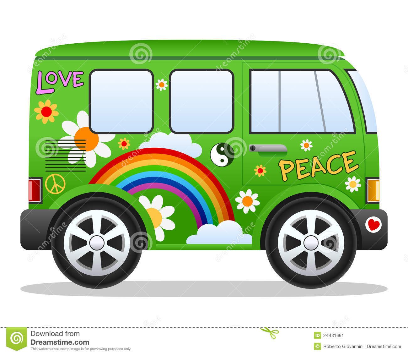 Hippie Bus Vector