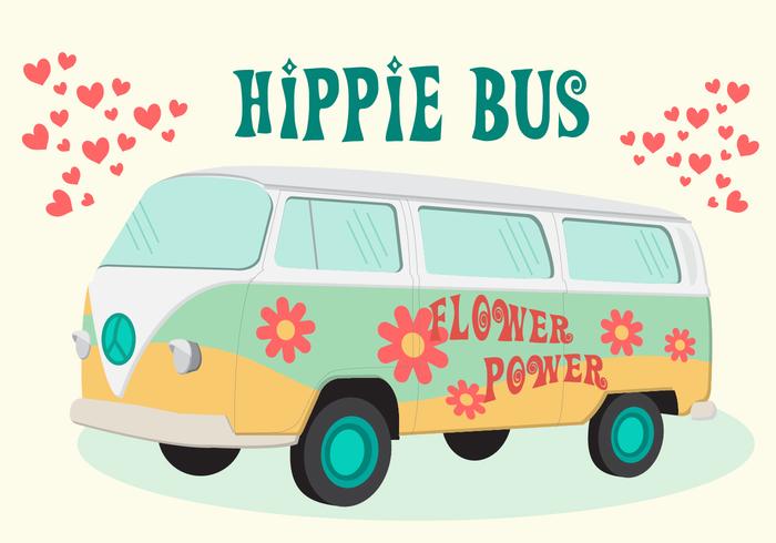700x490 Hippie Bus Vector