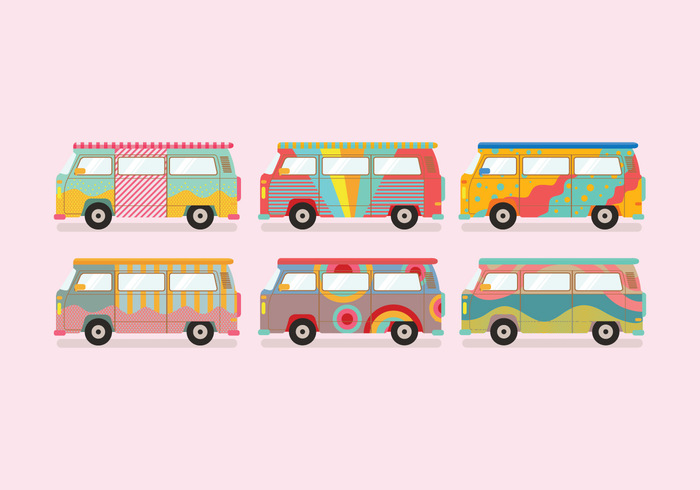 700x490 Hippie Bus Vector Free Vectors Ui Download