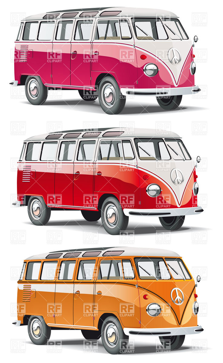 738x1200 Hippy Bus Vector Image Of Transportation Vectorroom