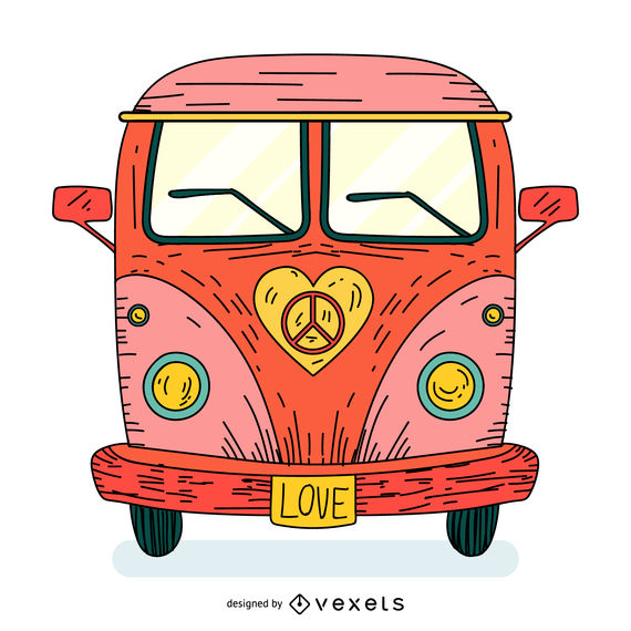 Hippie Bus Vector at Vectorified.com | Collection of Hippie Bus Vector ...