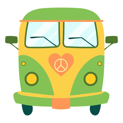 512x512 Painted Hippie Bus Element