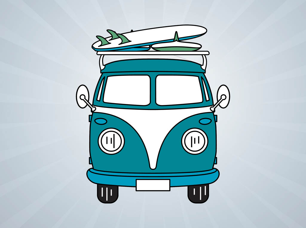1024x765 Volkswagen Bus Vector Vector Art Graphics