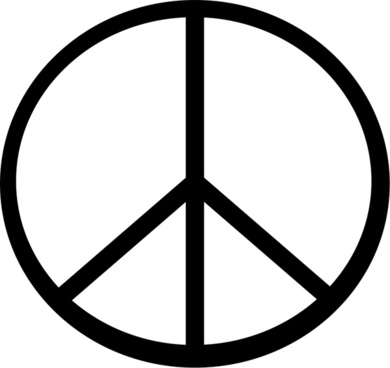 390x368 Vector Hippie Peace Symbol Free Vector Download