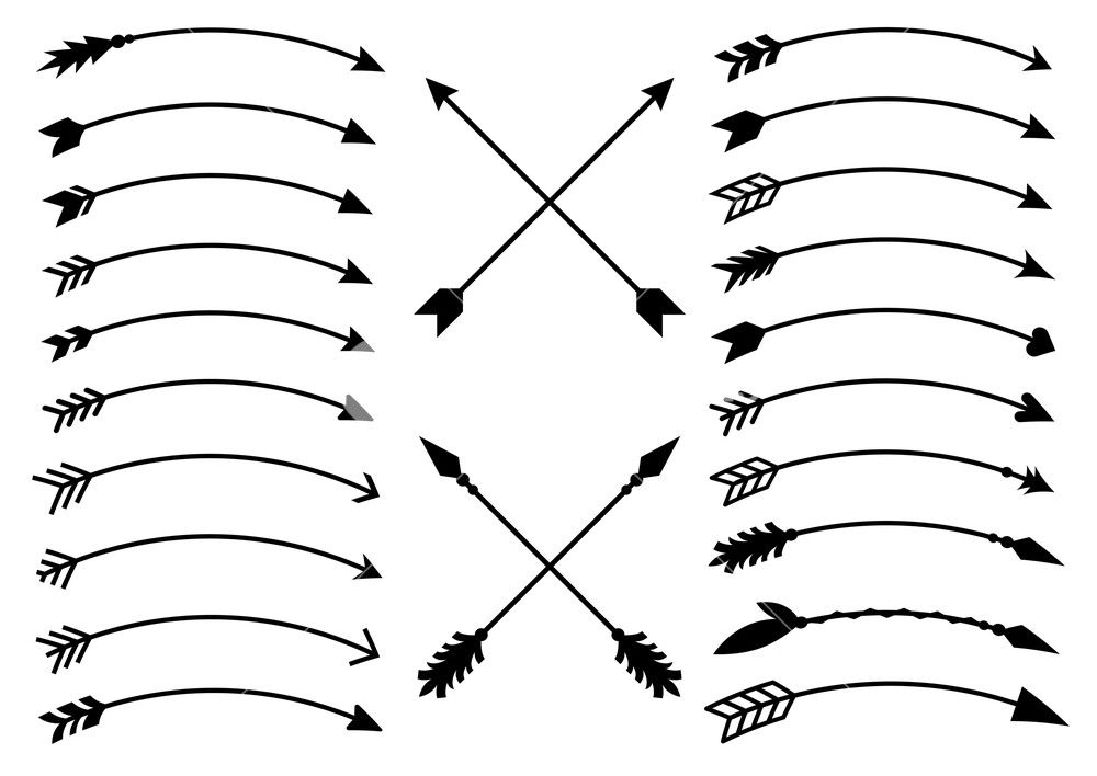 1000x708 Hipster Arrows Arrows In Boho Style Tribal Arrows Set Of Indian