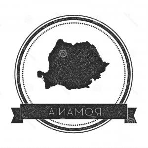300x300 Stock Illustration Retro Distressed Romania Badge Map Hipster