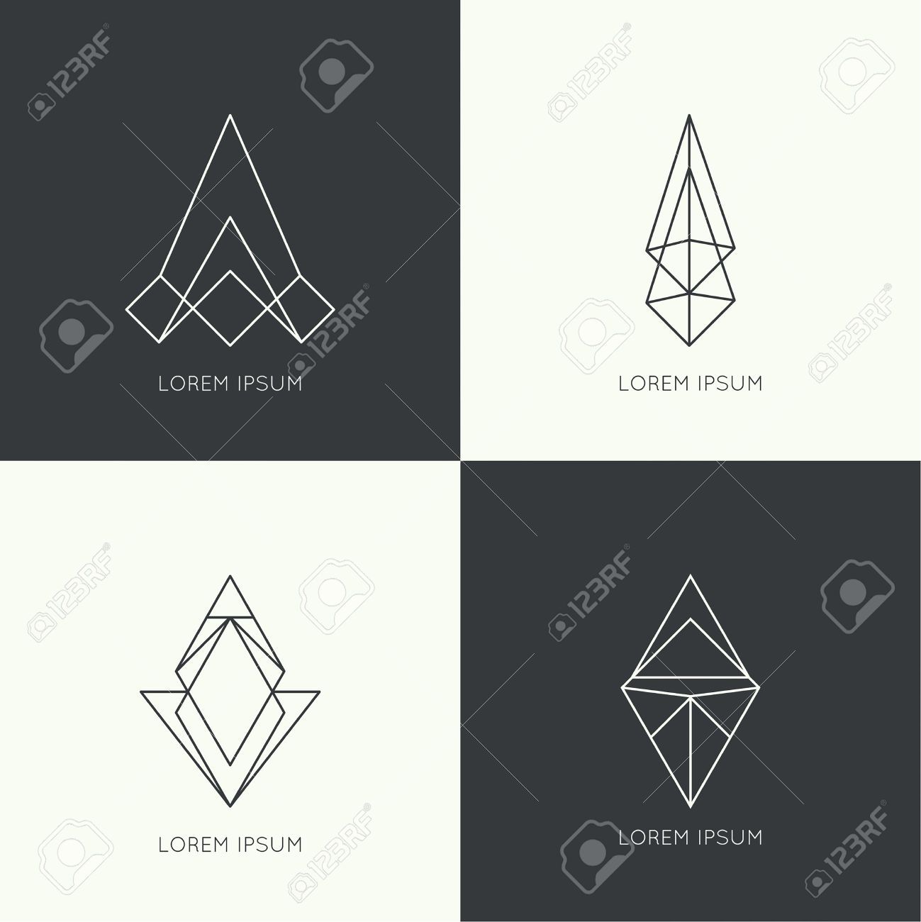 1299x1300 Stock Vector Vectors Hipster Logo, Minimal Logo, Minimal Design