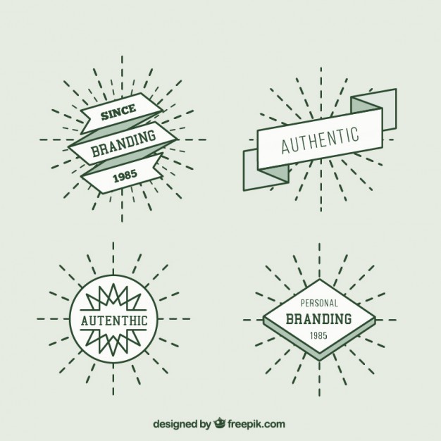 626x626 Hipster Badges Vector Free Download