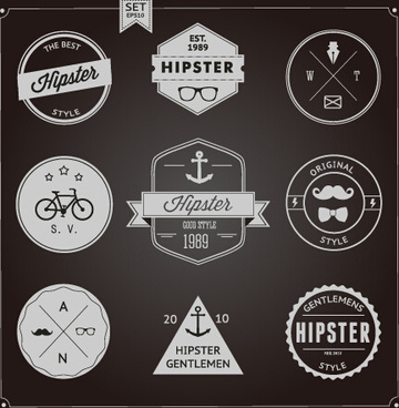 360x368 Hipster Free Vector Download