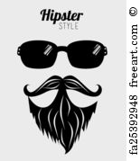 Free Beard Vector Art Prints And Wall Artwork Freeart 155x179 Free Beard Vector Art Prints And Wall Artwork Freeart