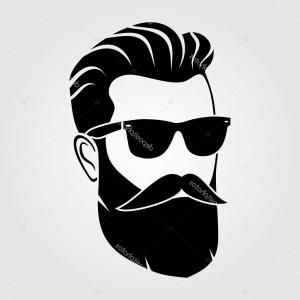 Mans Face With Beard Vector Handandbeak 300x300 Mans Face With Beard Vector Handandbeak