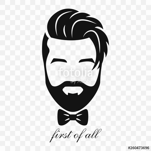 Silhouette Of A Bearded Hipster Bearded Men, Avatar, Hipster 500x500 Silhouette Of A Bearded Hipster Bearded Men, Avatar, Hipster
