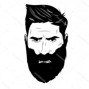 Color Image Cartoon Front Face Man With Beard Vector Catchsplace 300x300 Color Image Cartoon Front Face Man With Beard Vector Catchsplace