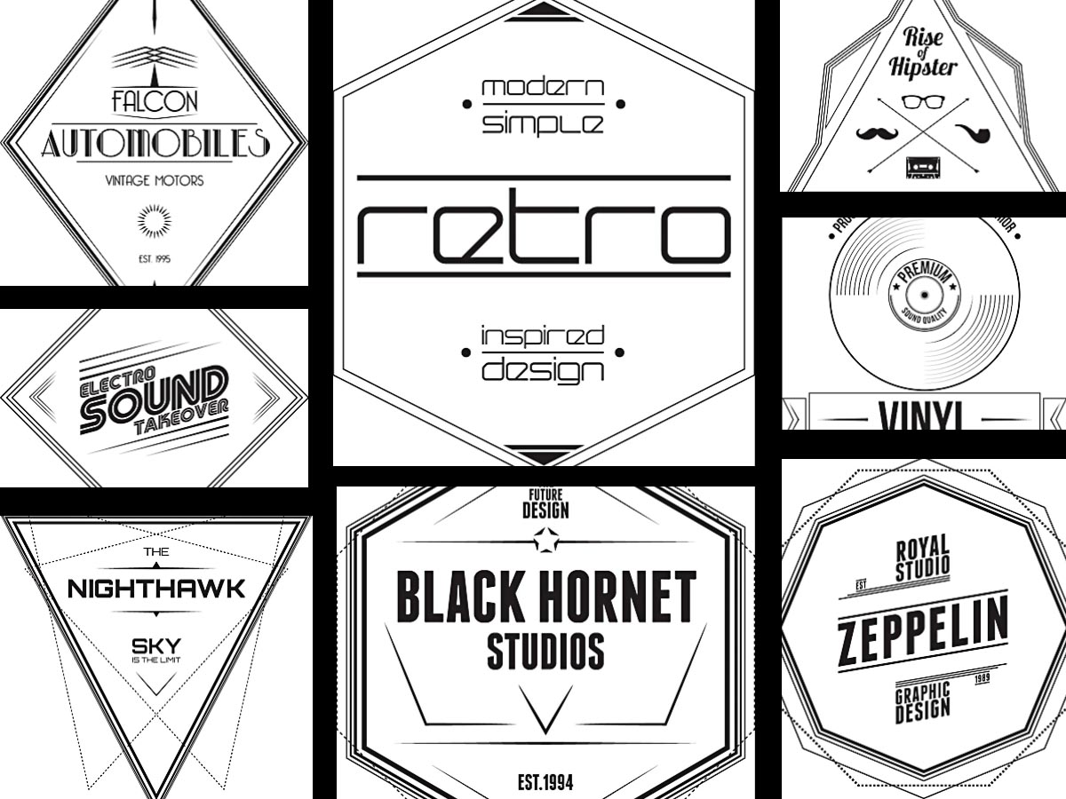 1200x900 Hipster Designs Auto Labels Set Vector Free Download