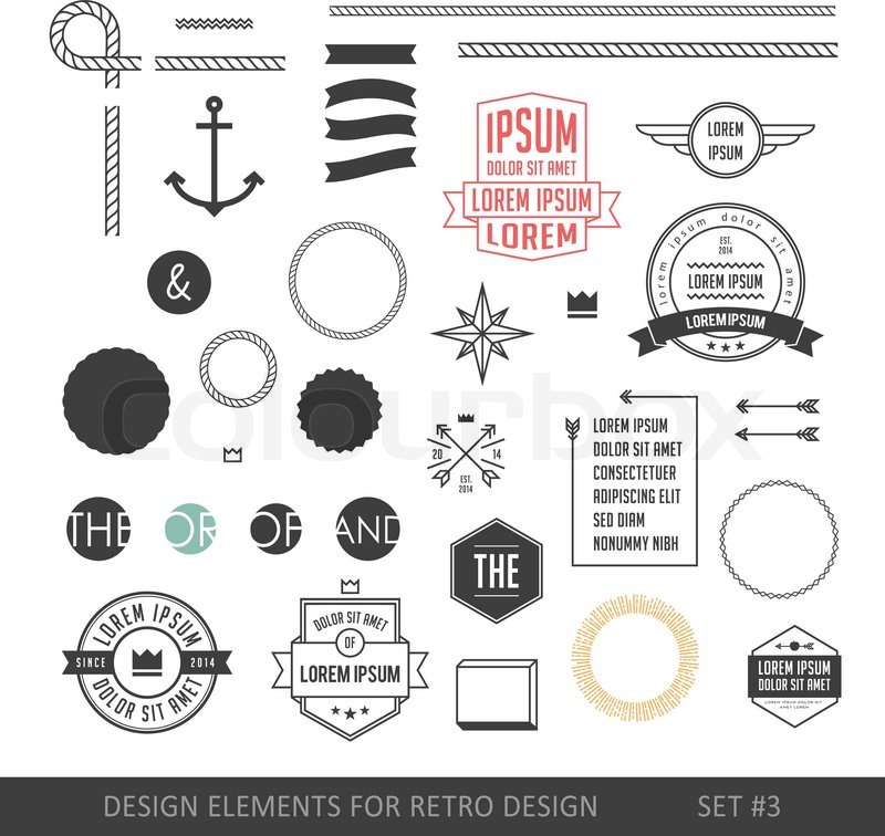 800x756 Hipster Style Infographics Elements Stock Vector Colourbox
