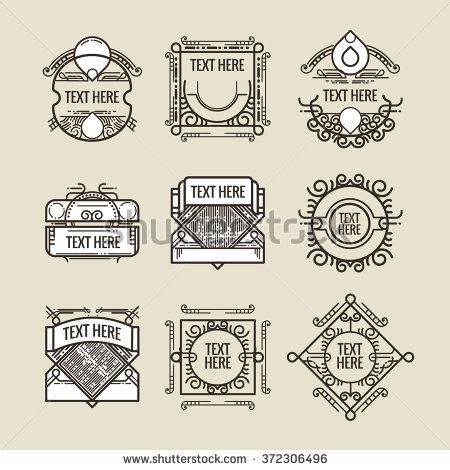 450x470 Classic Art Deco Luxury Minimal Hipster Geometric Vintage Vector